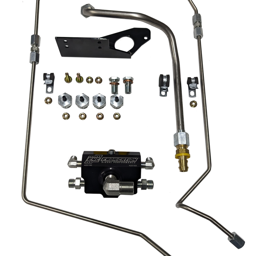 03-07 6.0L CNC Fab 4-Line Feed Fuel Line Kit For Odawg Intake - 42215X 03-07 6.0L CNC Fab 4-Line Feed Fuel Line Kit For Odawg Intake - 42215X