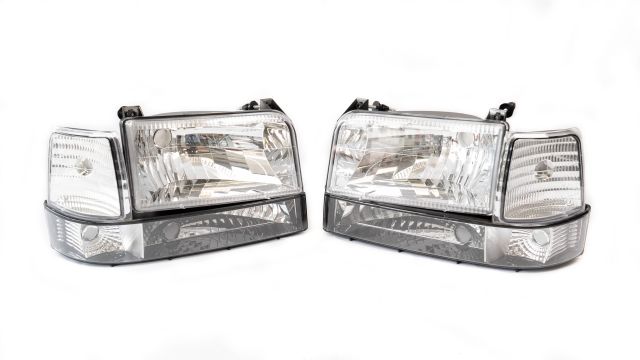Complete Performance Six Piece Clear Headlight Kit Complete Performance Six Piece Clear Headlight Kit