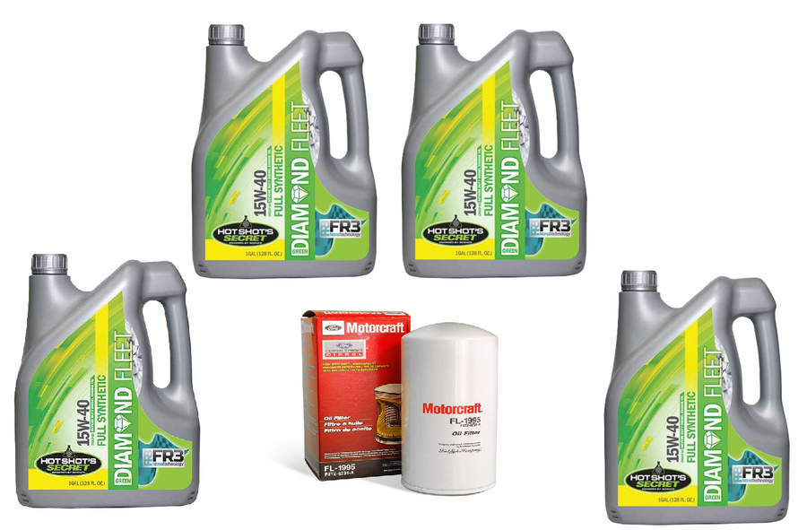 Oil Change Kit - 7.3L - Hot Shot's Secret Full Synthetic Oil & Motorcraft Filter Oil Change Kit - 7.3L - Hot Shot's Secret Full Synthetic Oil & Motorcraft Filter
