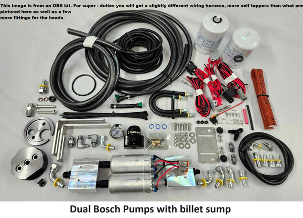 Marty's Diesel Fuel System - 7.3L Super Duty Dual Bosch Fuel Kit Marty's Diesel Fuel System - 7.3L Super Duty Dual Bosch Fuel Kit