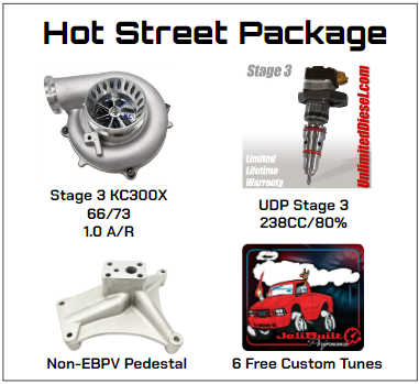 Hot Street - Stage 4 UDP Package 525HP 99-03 7.3L