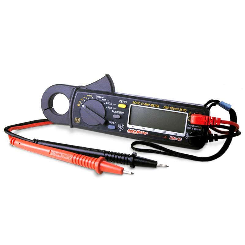 AUTO METER DM-40 DIGITAL INDUCTIVE AMP PROBE & MULTIMETER AUTO METER DM-40 DIGITAL INDUCTIVE AMP PROBE & MULTIMETER