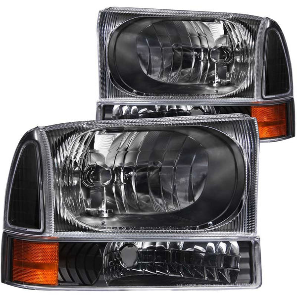 ANZO 111080 BLACK CRYSTAL HEADLIGHTS