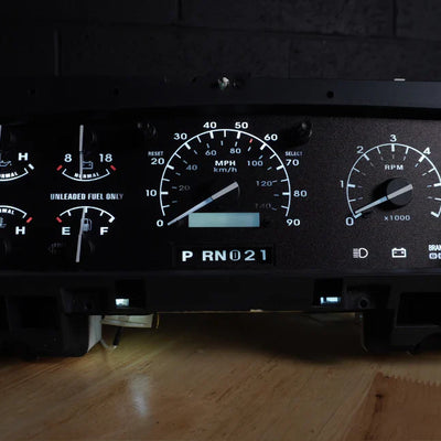 92-96 Cluster Faceplate Kit - XLT Original - Gas