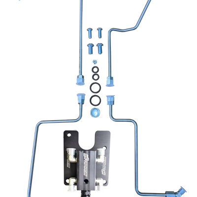 99.5-03 7.3L CNC Fab 4-Line Feed Valley Mount Fuel Line Kit - 42201X