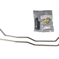 94.5-97 7.3L CNC Fab E4OD Transmission Cooler Stainless Line Kit - 425005