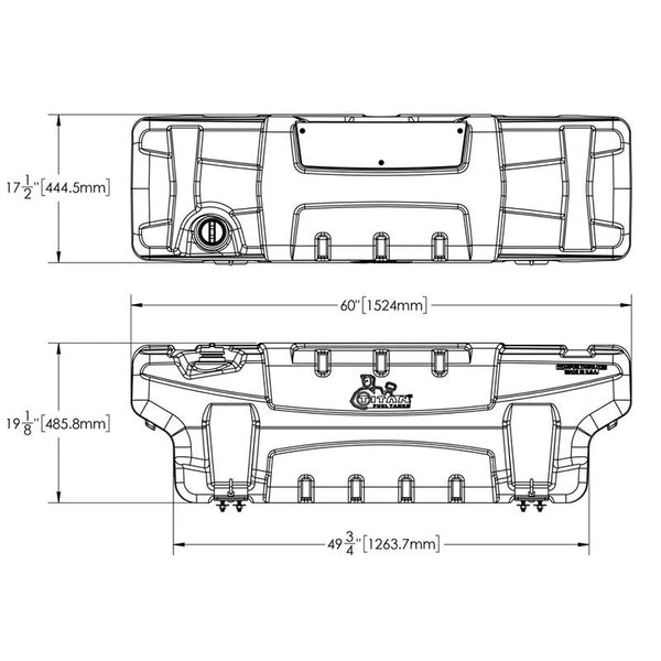 TITAN 5410050 TRAVEL TREKKER 50 GALLON IN-BED AUXILIARY FUEL SYSTEM