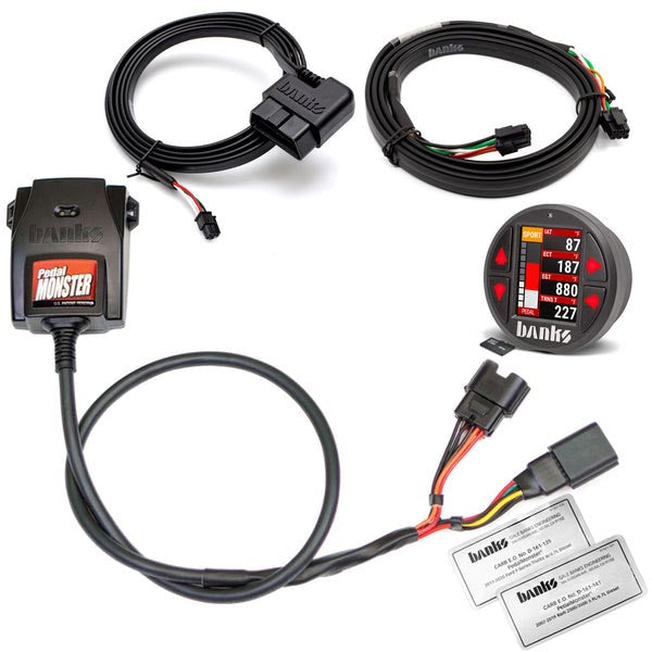 pedal monster Banks Power 64328-P PedalMonster Throttle Sensitivity Booster With iDash Data Pro