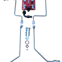 94.5-03 7.3L CNC Fab T4 Turbo 4-Line Feed Valley Mount Fuel Line Kit - 42201X