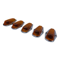 Complete Performance Amber Chrome Cab Light Kit - 1973-1997 Ford F-Series