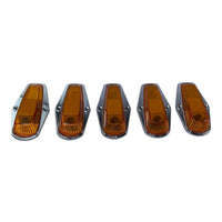Complete Performance Amber Chrome Cab Light Kit - 1973-1997 Ford F-Series