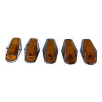 Complete Performance Amber Chrome Cab Light Kit - 1973-1997 Ford F-Series