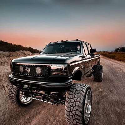 Complete Performance Paintable Headlight Bezels - 1992-1997 Ford F-Series & Bronco