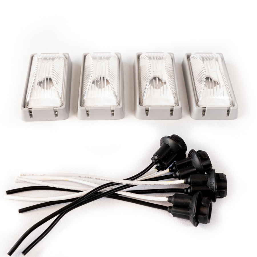 Complete Performance Clear OBS Dually Fender Light Kit - 1980-1997 Ford F-Series