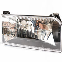 Complete Performance Six Piece Clear Black Headlight Kit - 1992-1997 Ford F-Series & Bronco
