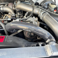 Dieselsite Ford 7.3L Upper Radiator Hose with Billet Housing 95.5-97