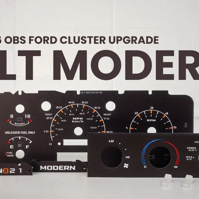 92-96 Cluster Faceplate Kit - XLT Modern - Gas