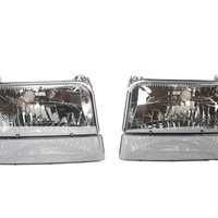 Complete Performance Six Piece Smoked Headlight Kit - 1992-1997 Ford F-Series & Bronco