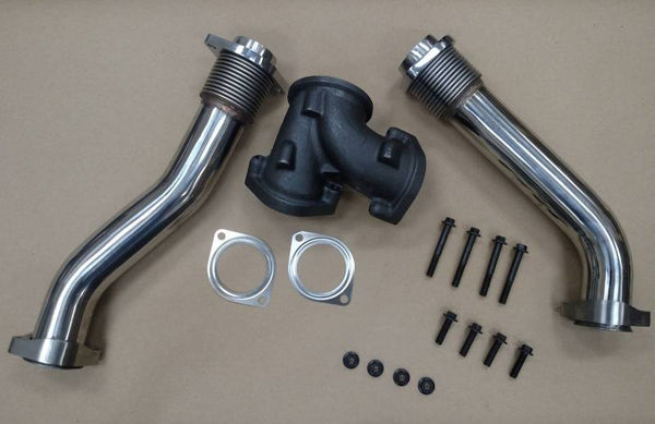 AVP Bellowed Stainless Up-Pipe Kit, Ford (1999.5-03) 7.3L Power Stroke